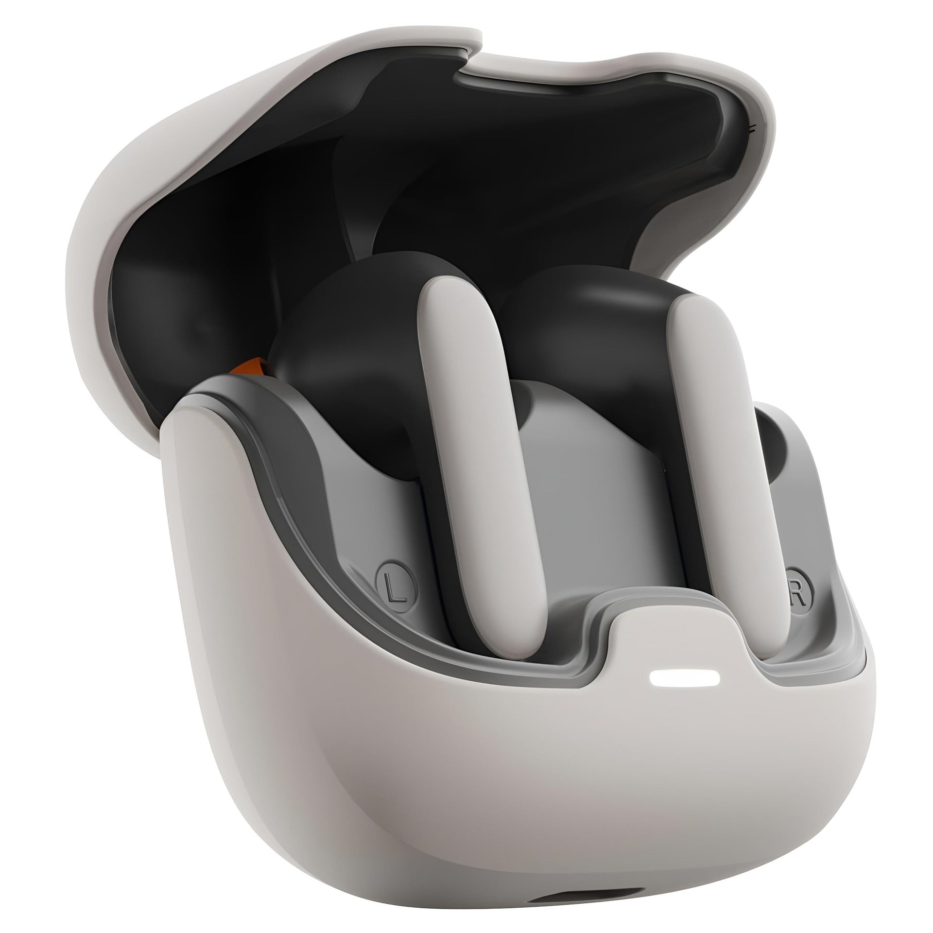 TWS Earbuds with Quad Mic Noise Cancellation - 100H Playtime, Bluetooth 5.3, 45ms Low Latency & Fast Charge beige