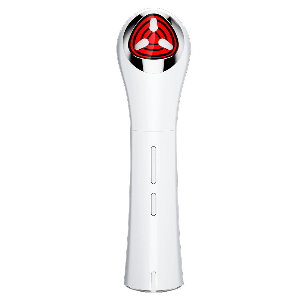 7-in-1 LED Facial Treatment Device - Microcurrent, 3D Vibration Massage for Neck, Face & Eyes White