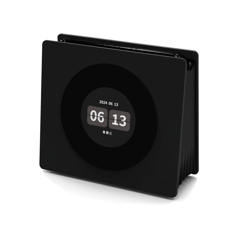 Smart Lyric Display Bluetooth Speaker & Clock with White Noise & Dynamic Scenes Black