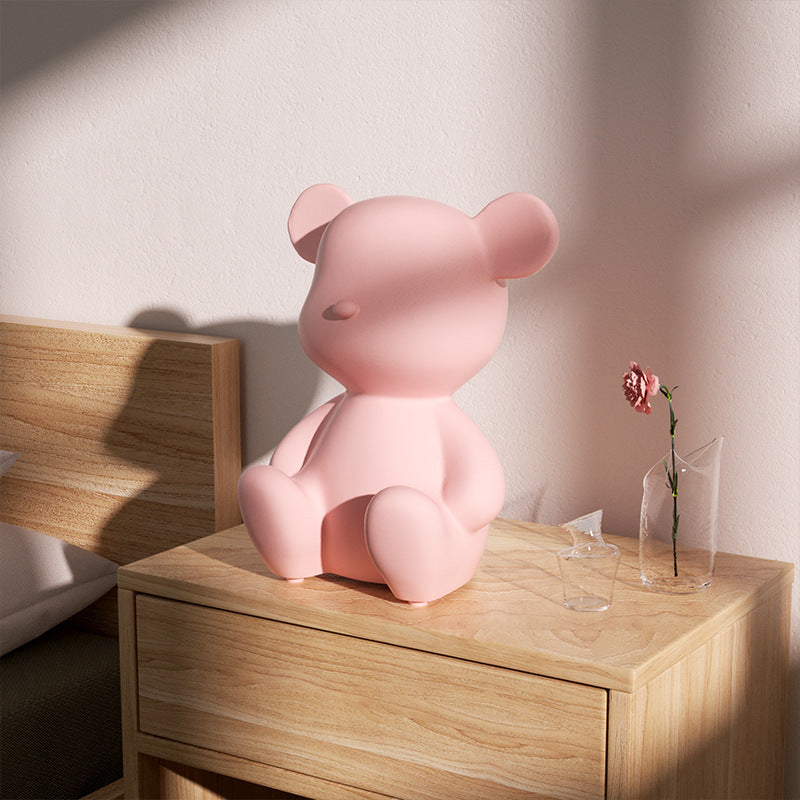 Adorable Cartoon Bear Bluetooth Speaker - Portable Wireless Audio with Long Battery Life & Stylish Design pink