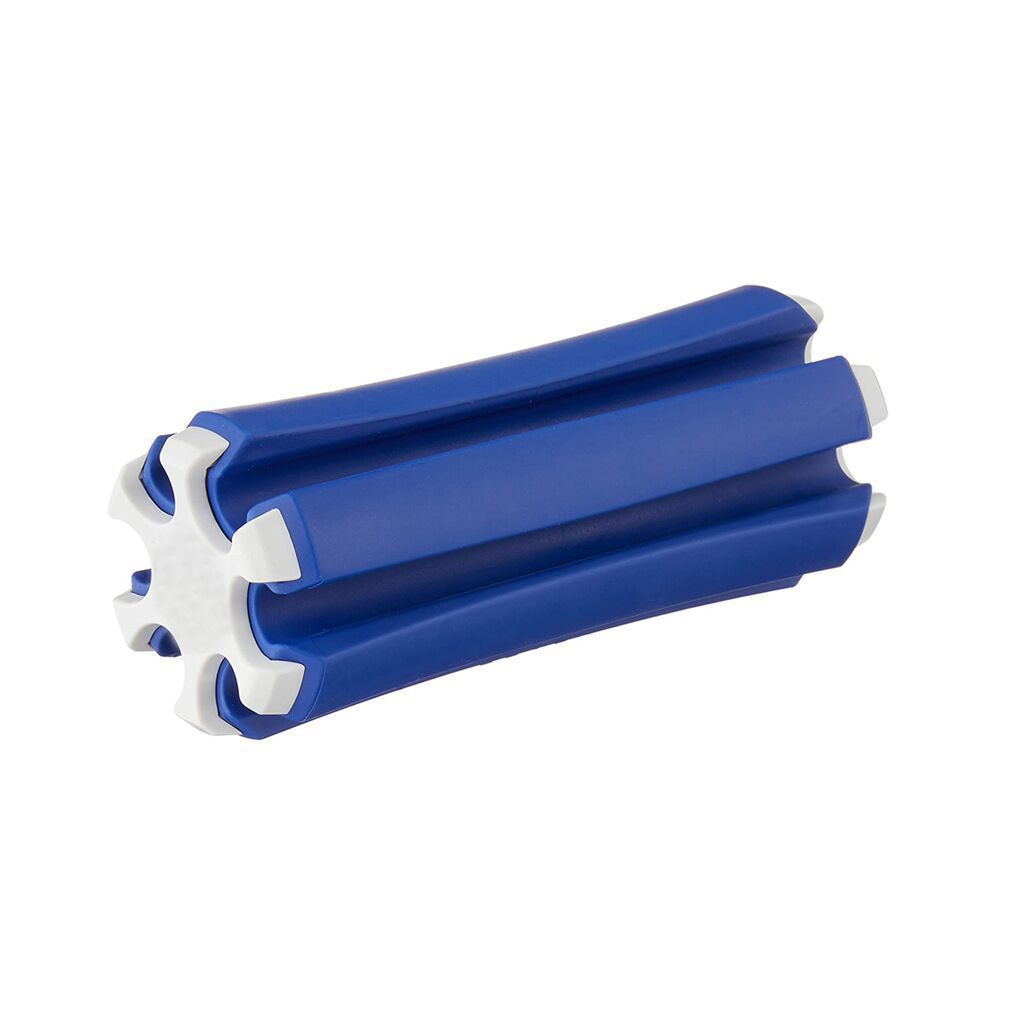 Portable Golf Club Carrier "SILO" - Holds 3 Clubs, Lightweight & Easy to Blue and white