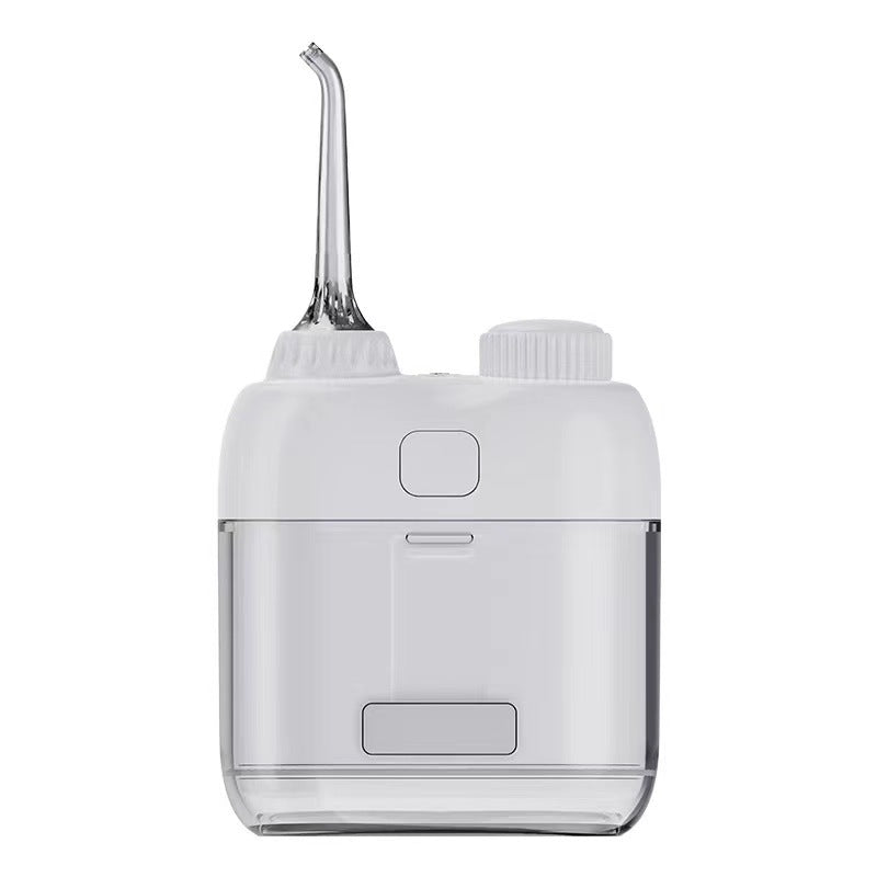 Ultra-Compact Mini Portable Water Flosser - IPX7 Waterproof, USB Rechargeable with Retractable Nozzle white