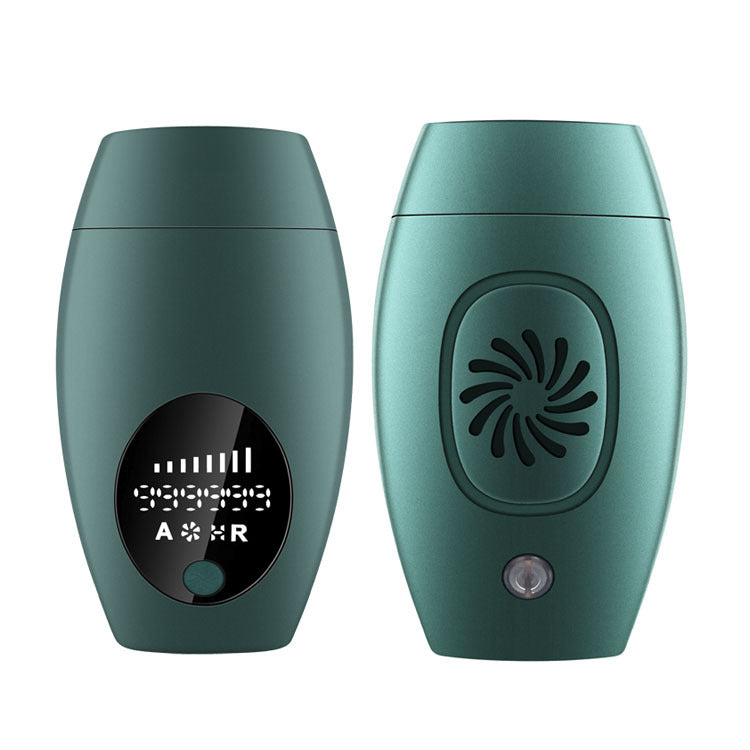 IPL Laser Hair Removal Device - 600,000 Flashes, 8 Intensity Levels, LCD Display & 2 Modes Dark green