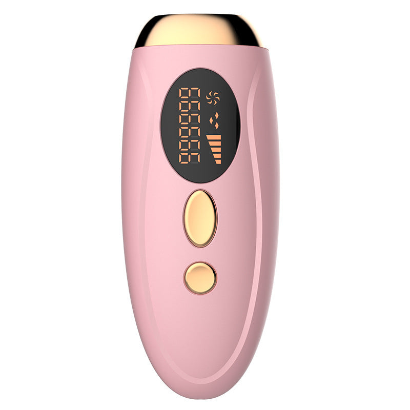Advanced IPL Home Hair Removal System - 990K Flashes, 5 Levels, Auto/Manual Mode for Silky Skin Pink