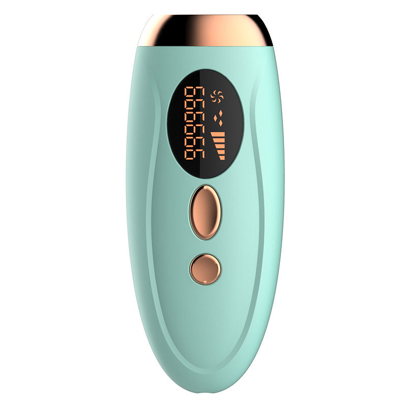 Advanced IPL Home Hair Removal System - 990K Flashes, 5 Levels, Auto/Manual Mode for Silky Skin Light green