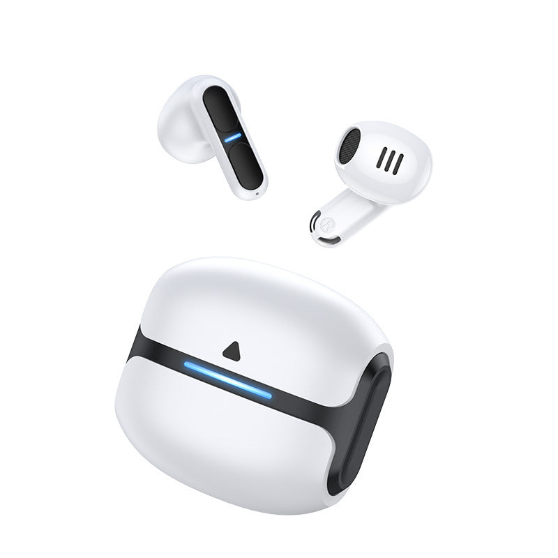 TWS Wireless Earbuds with Bluetooth 5.3 - 13mm Drivers, 21H Playtime, LED Charging Case white