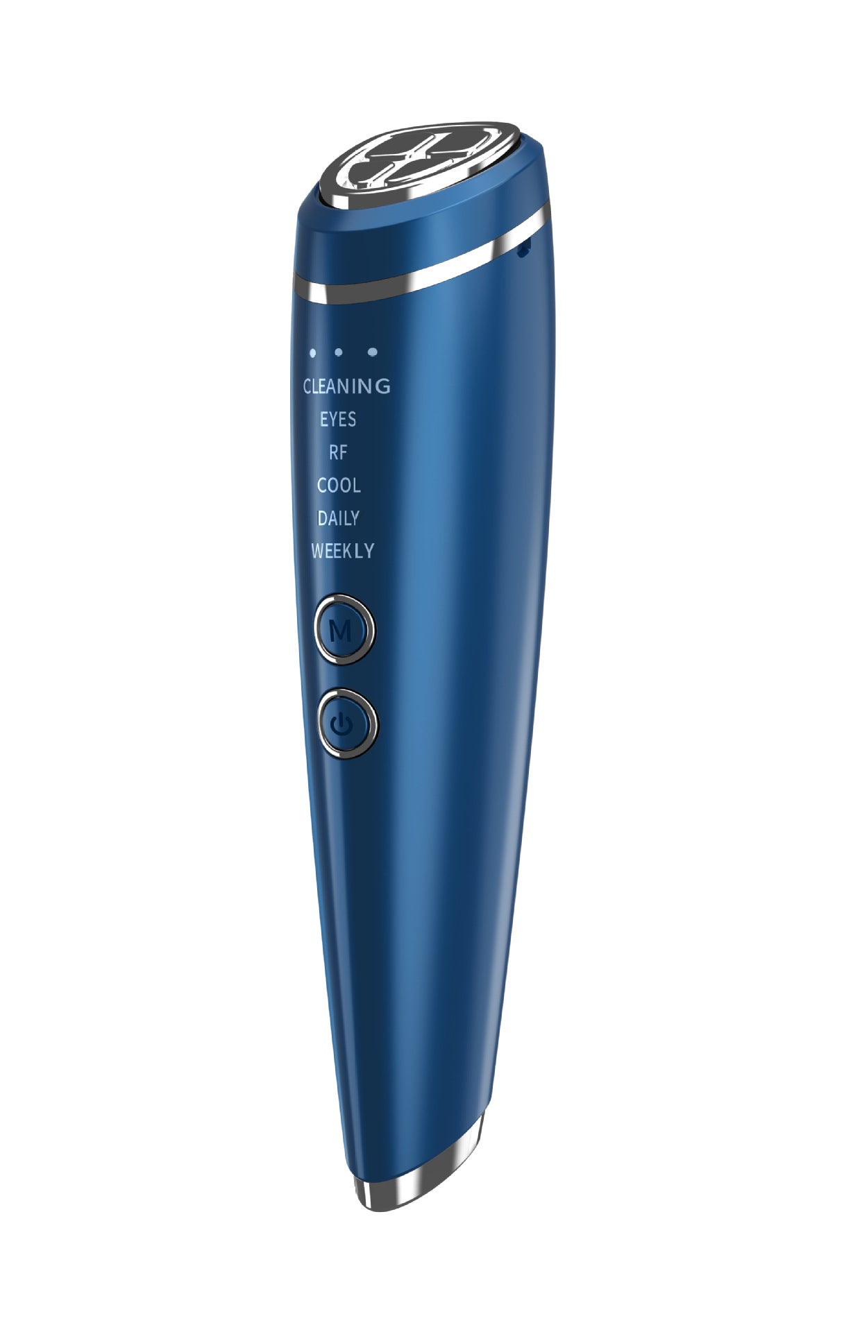 Multi-Function Facial Beauty Device - 6 Modes, 3 Intensity Levels, LED Therapy & Magnetic Charging blue