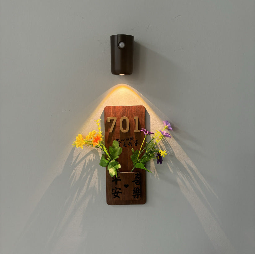 Black Rechargeable Magnetic LED Accent Light - Motion Sensor, 3-Color Dimmable, Wireless Spotlight for Art, Hallway, Door Sign
