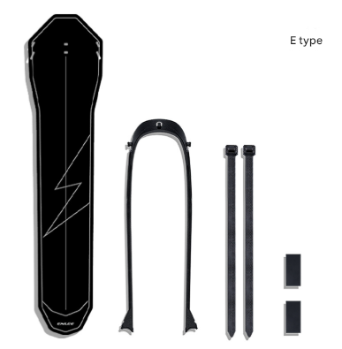 Style E Black Lightweight Bicycle Rear Mudguard - Adjustable PP5 Fender for MTB, Road & Folding Bikes NOT for V-Brakes