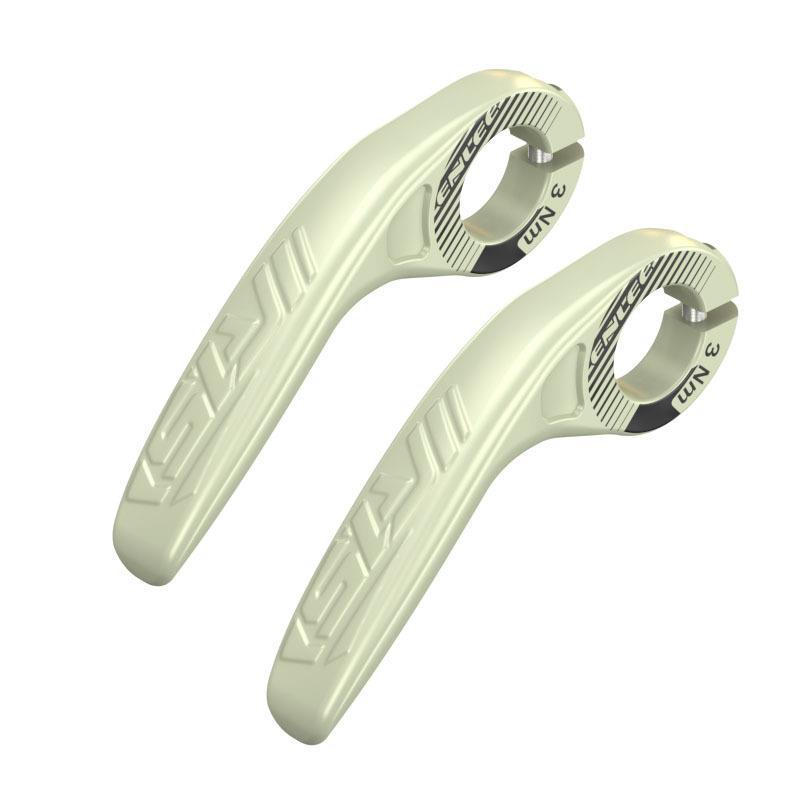 Light Green Ultralight Ergonomic Bike Bar Ends - High-Strength Composite Horn Grips 22.2mm