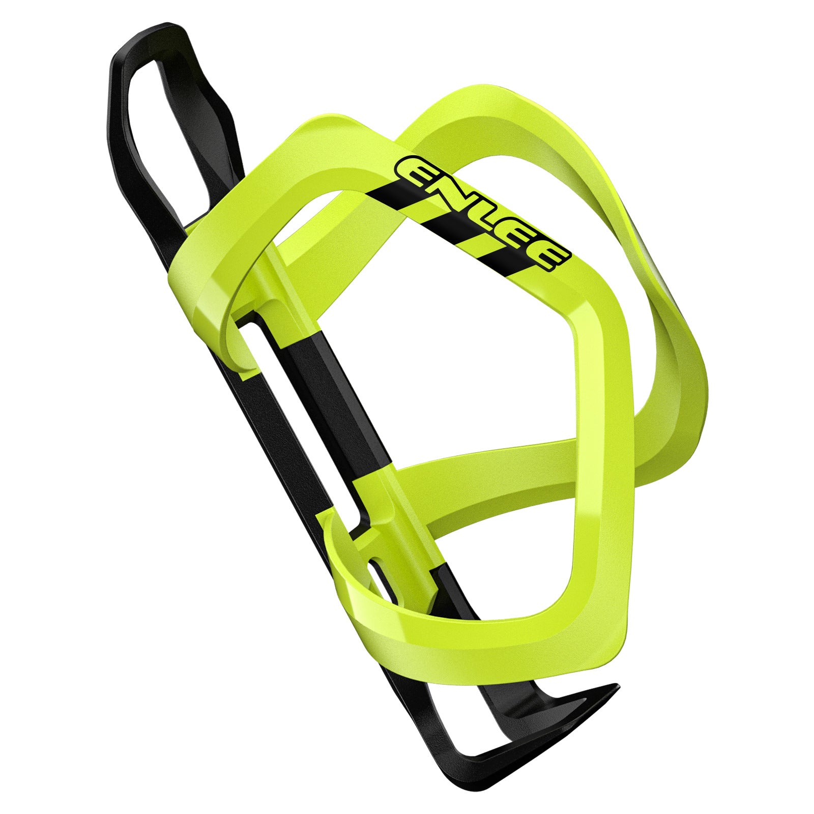 Fluorescent Yellow Ultra Lightweight Road & Mountain Bike Water Bottle Cage - 39g Polycarbonate + Glass Fiber, Fits Most Bottles