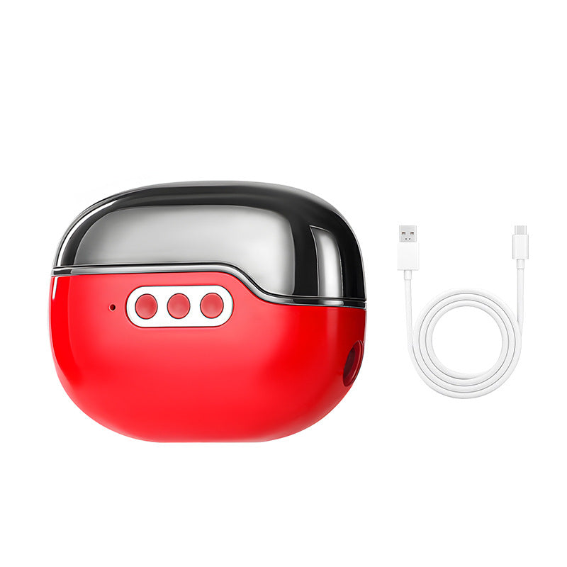 4-in-1 Electric Nail Care Device - Clipper, Grinder, Polisher & UV Sterilizer with Multiple Modes red