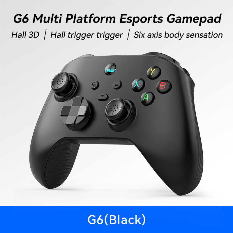 G6 Pro Wireless Gaming Controller - Hall Joysticks & Triggers, Multi-Platform, Six-Axis Gyro, Turbo & Macro black