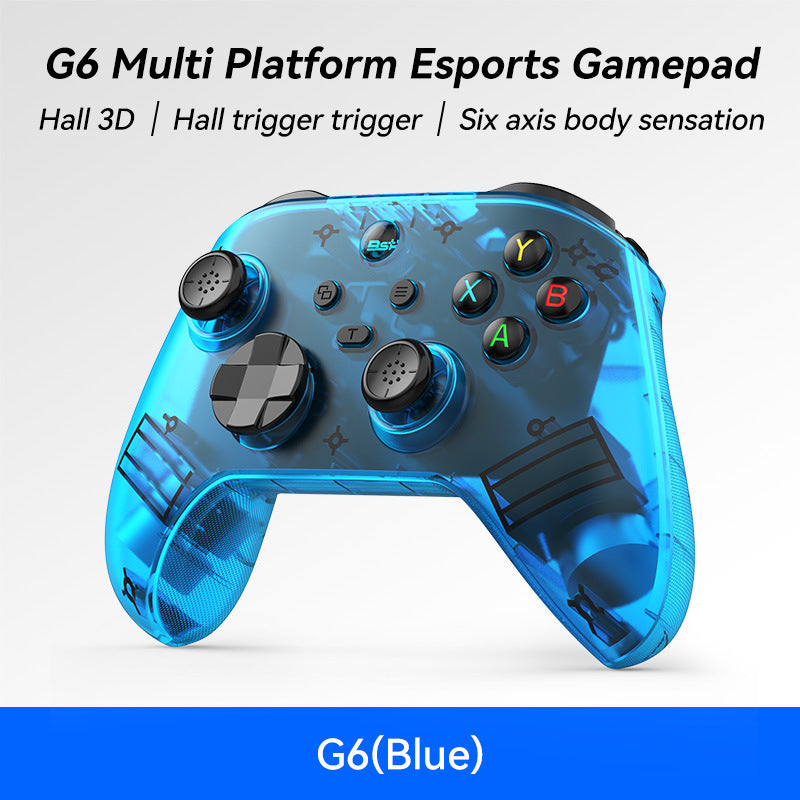 G6 Pro Wireless Gaming Controller - Hall Joysticks & Triggers, Multi-Platform, Six-Axis Gyro, Turbo & Macro blue
