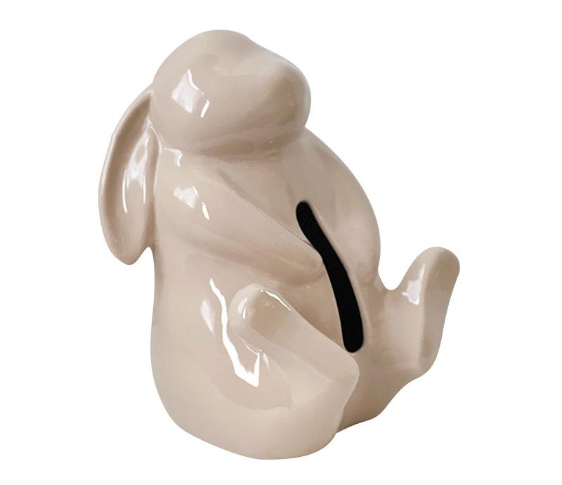 Artisan Ceramic Tissue Box Holder - Medium-High Fired Home Decor Organizer Milk tea color