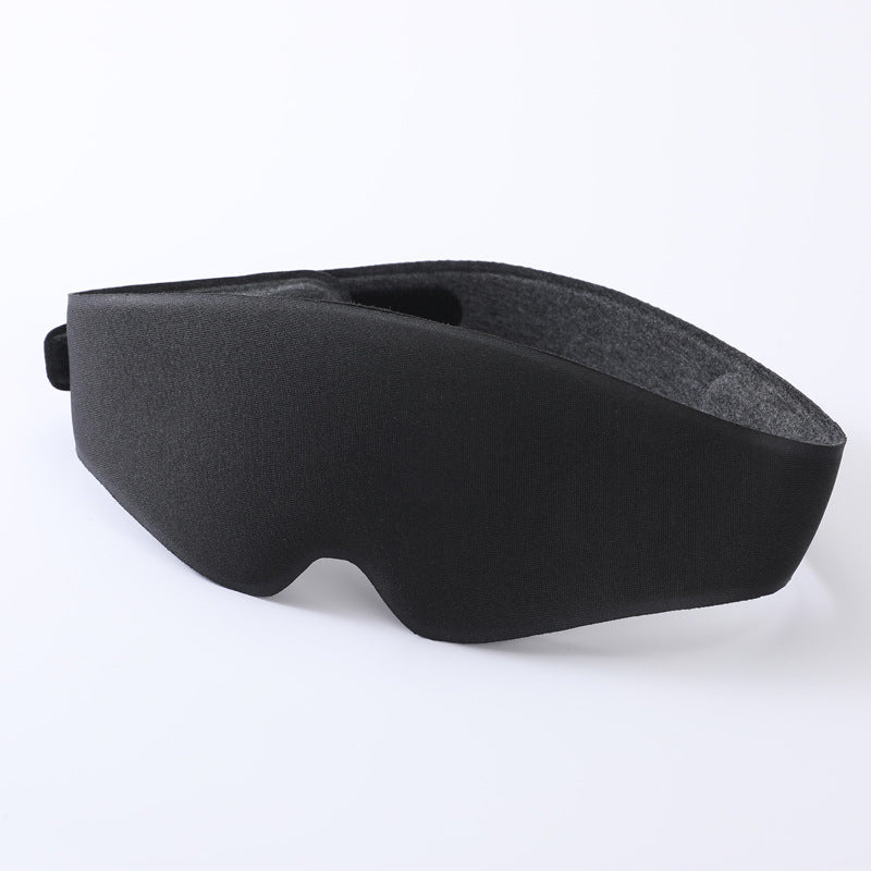 2pcs 3D Contour Blackout Sleep Mask - Ergonomic Eye Mask, Provides Total Darkness and Comfortable Sleep, Adjustable Strap black