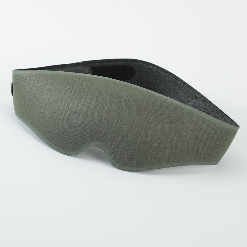 2pcs 3D Contour Blackout Sleep Mask - Ergonomic Eye Mask, Provides Total Darkness and Comfortable Sleep, Adjustable Strap Military green