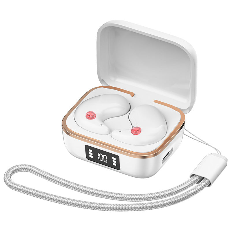 TWS Wireless Earbuds with Wireless Charging Case - Bluetooth 5.3, HiFi Audio, LED Display & Smart Touch Control white