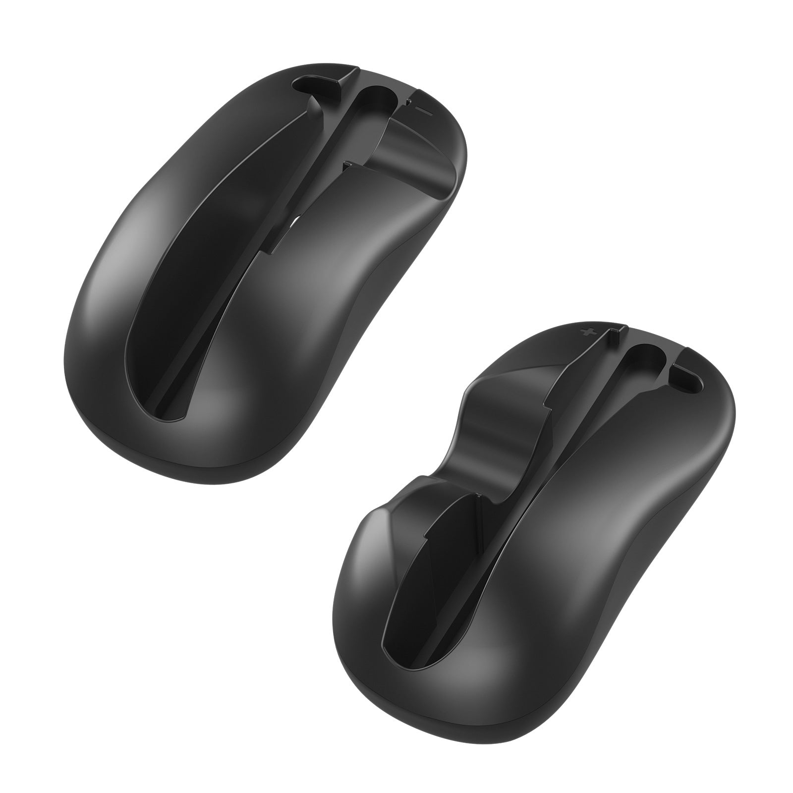 Ergonomic Mouse Grip for Nintendo Switch Joy-Con - 2-Pack Controller Holder black