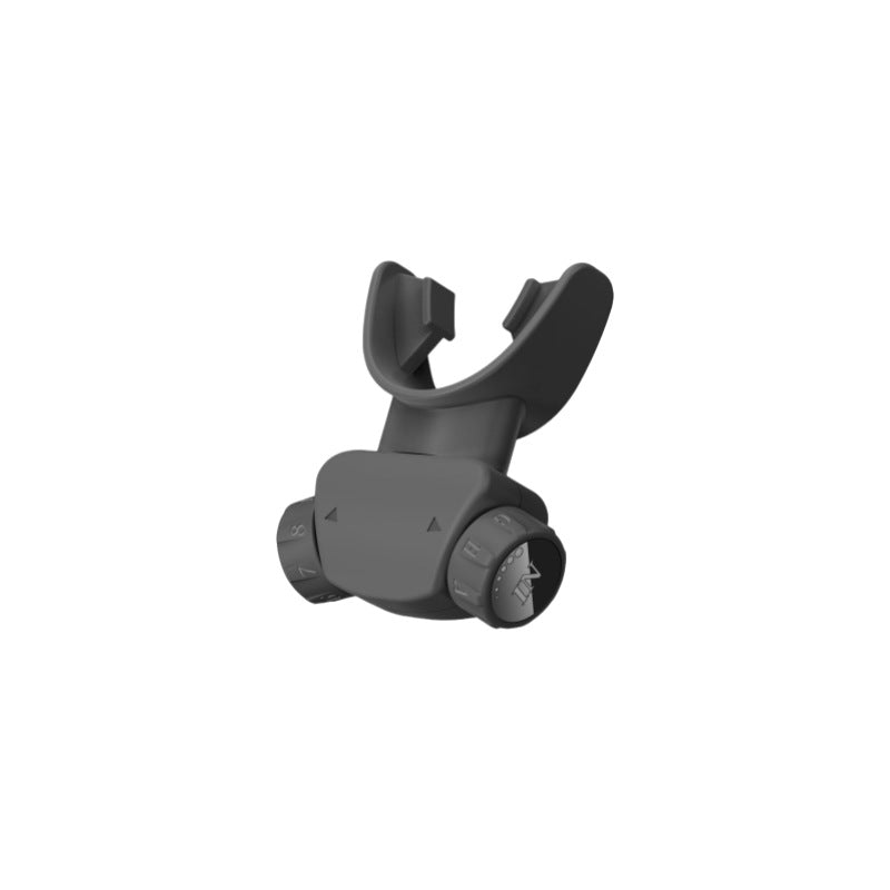Smart Respiratory Muscle Trainer - App-Guided Breathing Exercise Device with Adjustable Resistance black