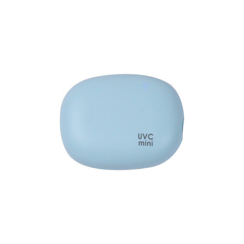 Portable UVC Toothbrush Sterilizer Case - 5-Minute Automatic Sanitizer, USB-C Rechargeable blue