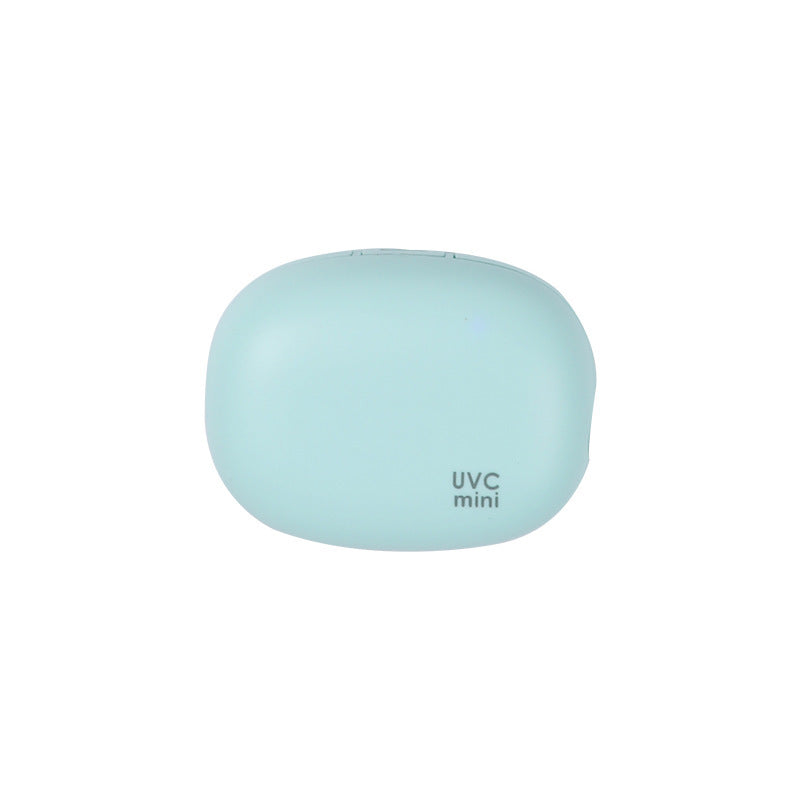 Portable UVC Toothbrush Sterilizer Case - 5-Minute Automatic Sanitizer, USB-C Rechargeable green