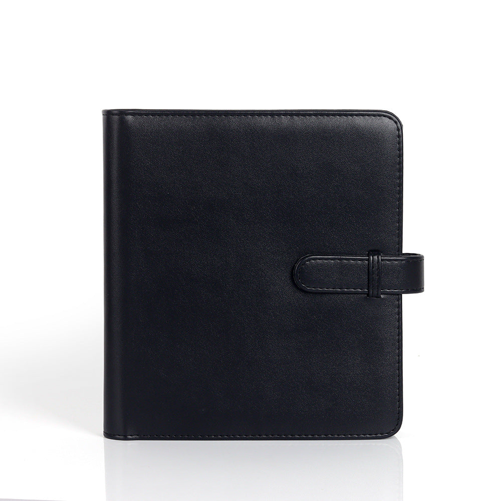 PU Leather Instant Photo Album - Holds 288 Photos, Compatible with Instax Square & Mini Films black
