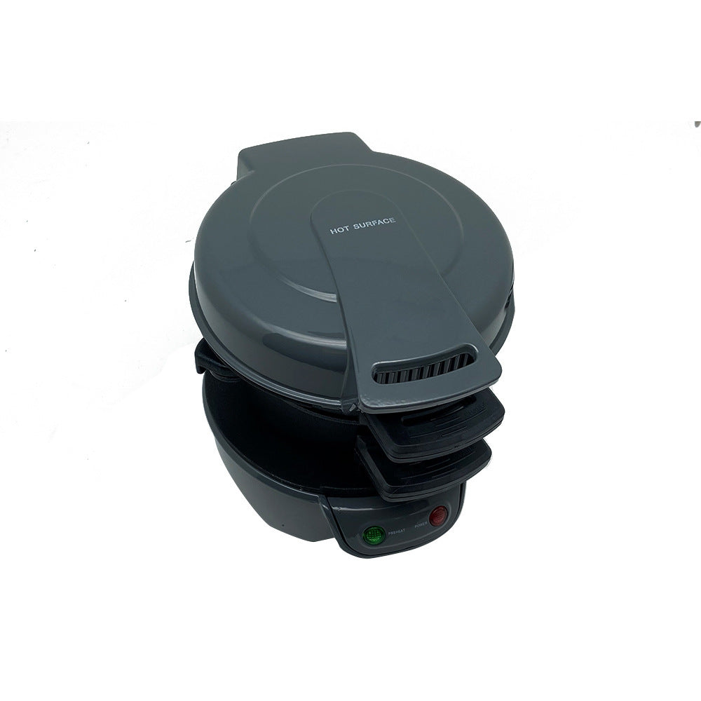 Quick & Easy Multi-Layer Sandwich & Burger Maker with Egg Cooker Plate Silver gray