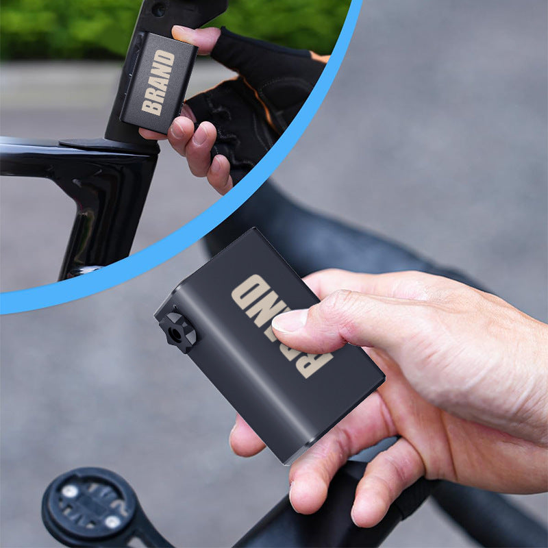 Mini Portable Electric Air Pump - 100 PSI, Digital Display, 50s Fast Inflation, USB Rechargeable black