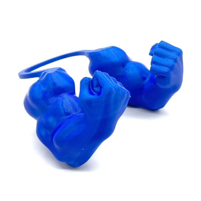 2pc Hilarious Muscle Arm Pet Costume Prop - Funny Novelty Arms for Cats & Small Dogs blue