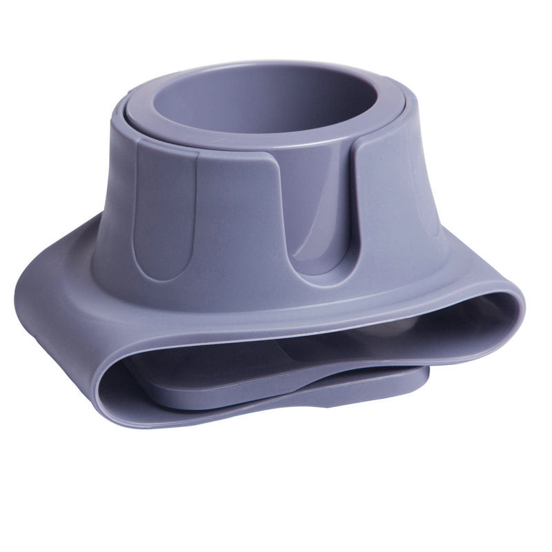 Flexible Anti-Spill Silicone Couch Arm Cup Holder - Sofa Armrest Drink Tray Grey