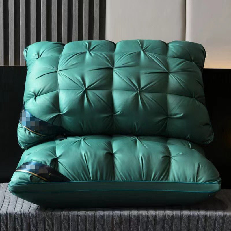 Green Luxury Adjustable Bed Pillow Set 2-Pack - Hotel Quality Down Alternative for Ultimate Neck Support & Comfort