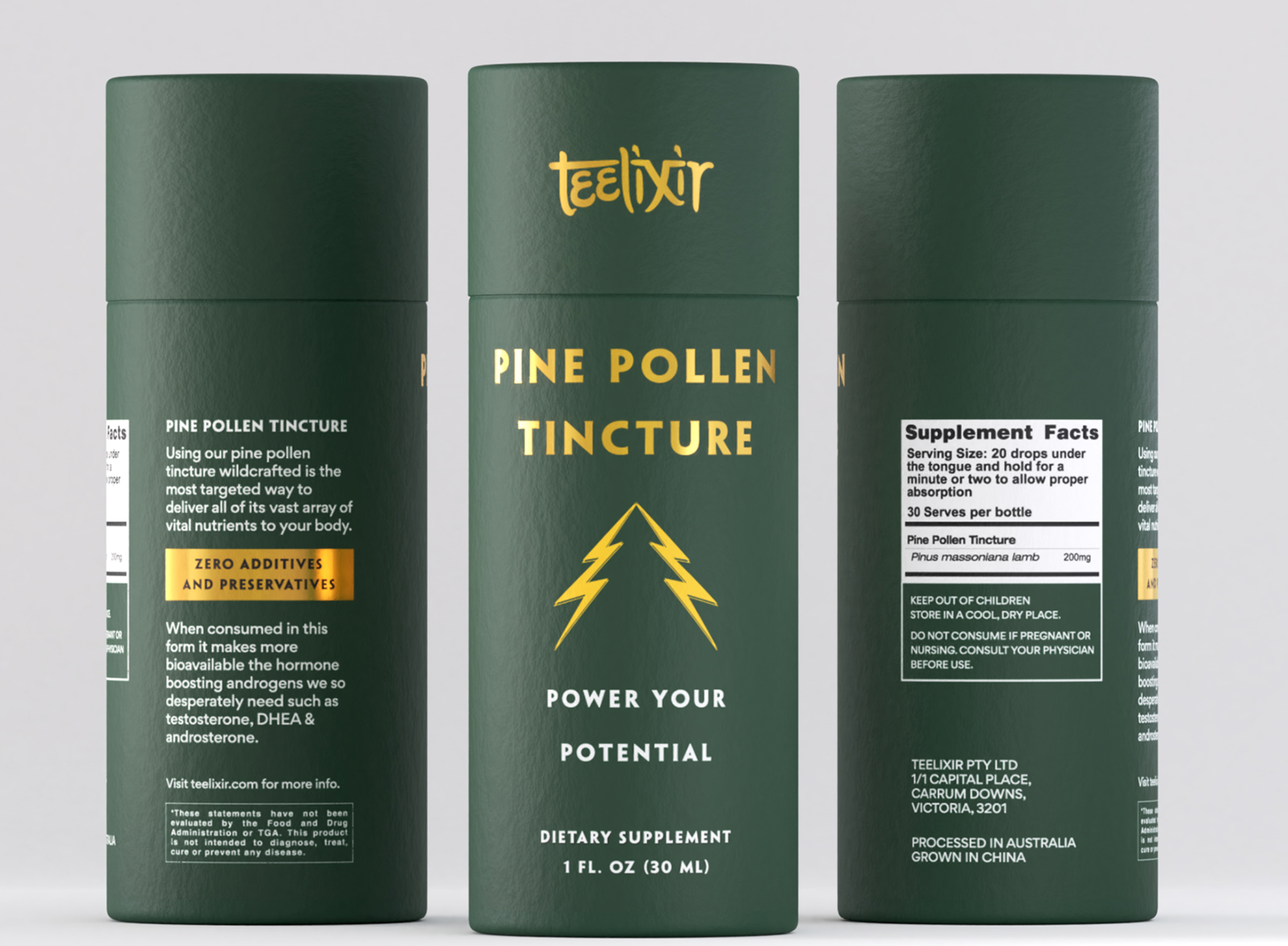 Teelixir Pine Pollen Extract Tincture 30ml