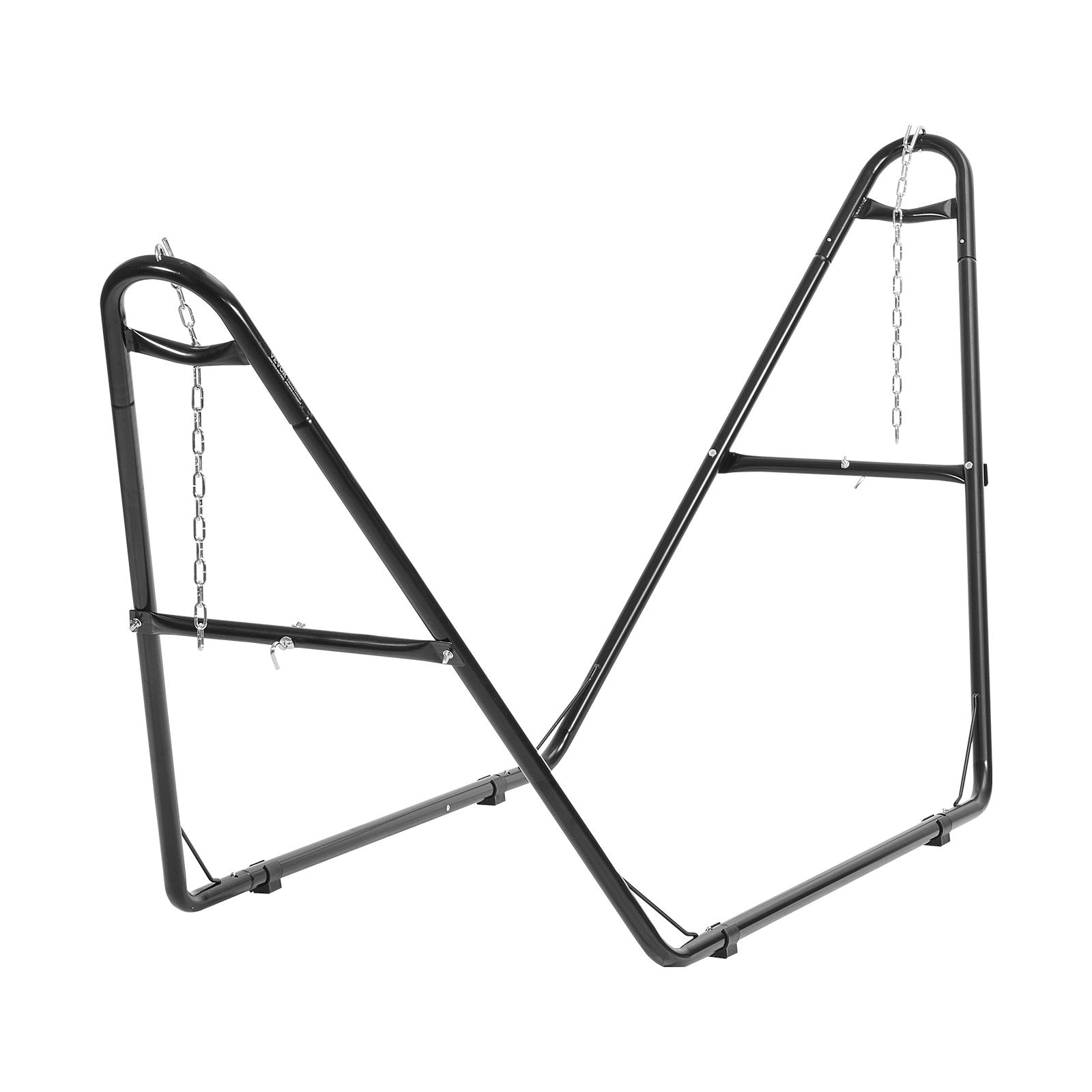 VEVOR Universal 2 Person Hammock Stand, Adjustable Heavy Duty 550 lbs Capacity Hammock Stand Fits 8-13 ft Hammocks for Outdoor and Indoor Portable Hammock Stand with Chain, Hook, and Carrying Bag