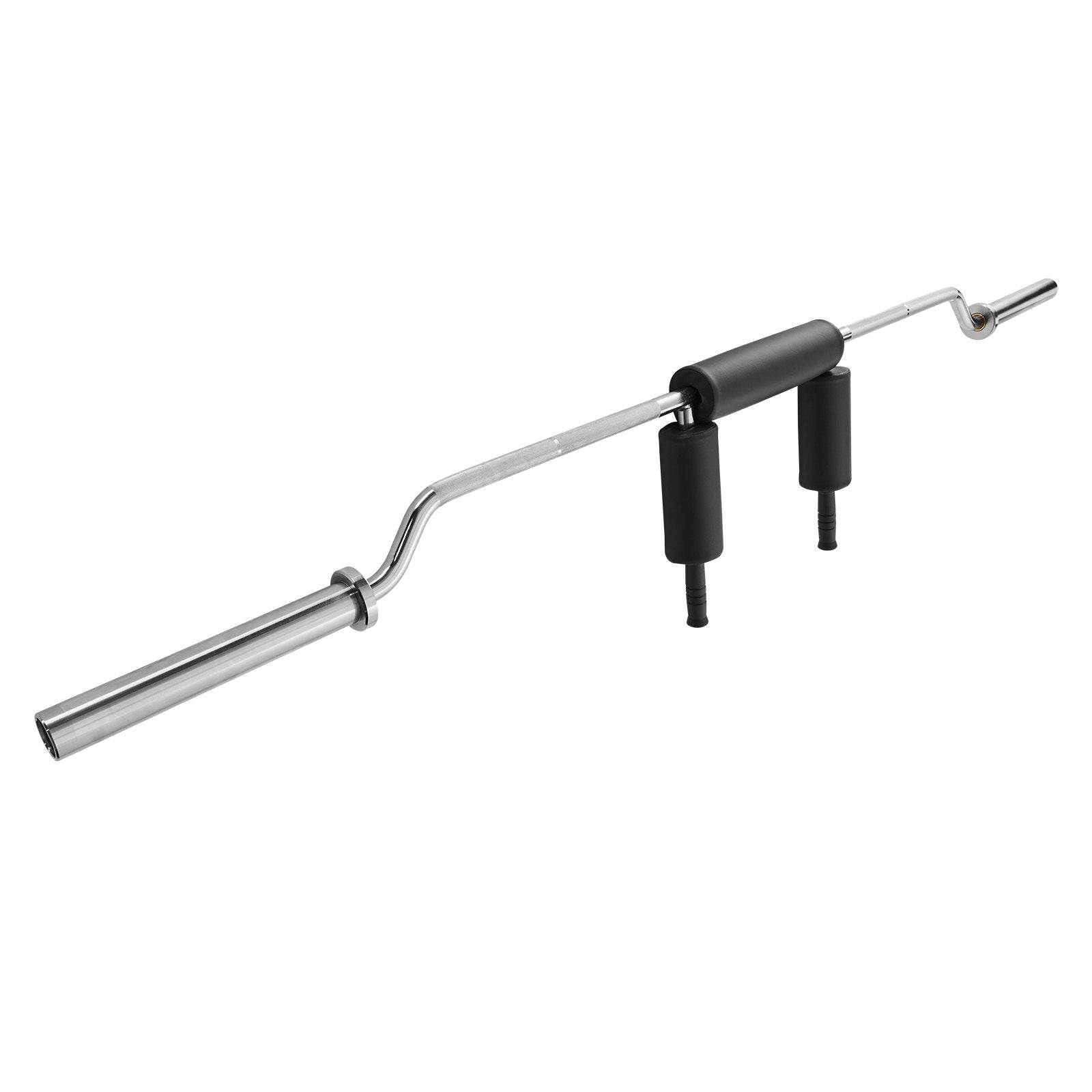 VEVOR Safety Squat Bar, 318kg Fitness Squat Bar, Safety Squat Bar Attachment with Shoulder and Arm Pads, 28mm Diameter Weight Bar, Ideal for Front Squats, Lunges, Rehab, Physical Therapy