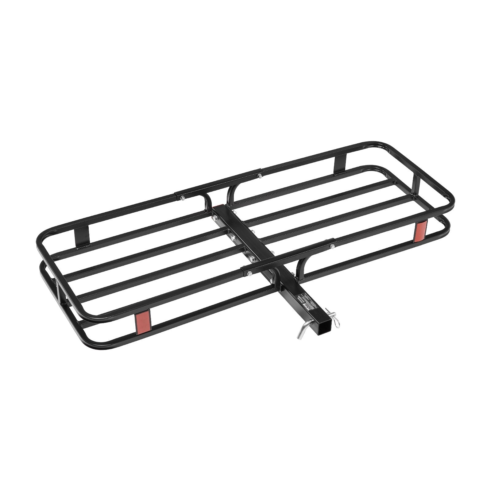 VEVOR 53" x 19" x 5", Hitch Cargo Carrier, 500 lbs Capacity Hitch Cargo Carrier with Hitch Stabilizer & Ratchet Straps, Hitch Mount Cargo Carrier with Cargo Net with Hook, Fit for SUVs