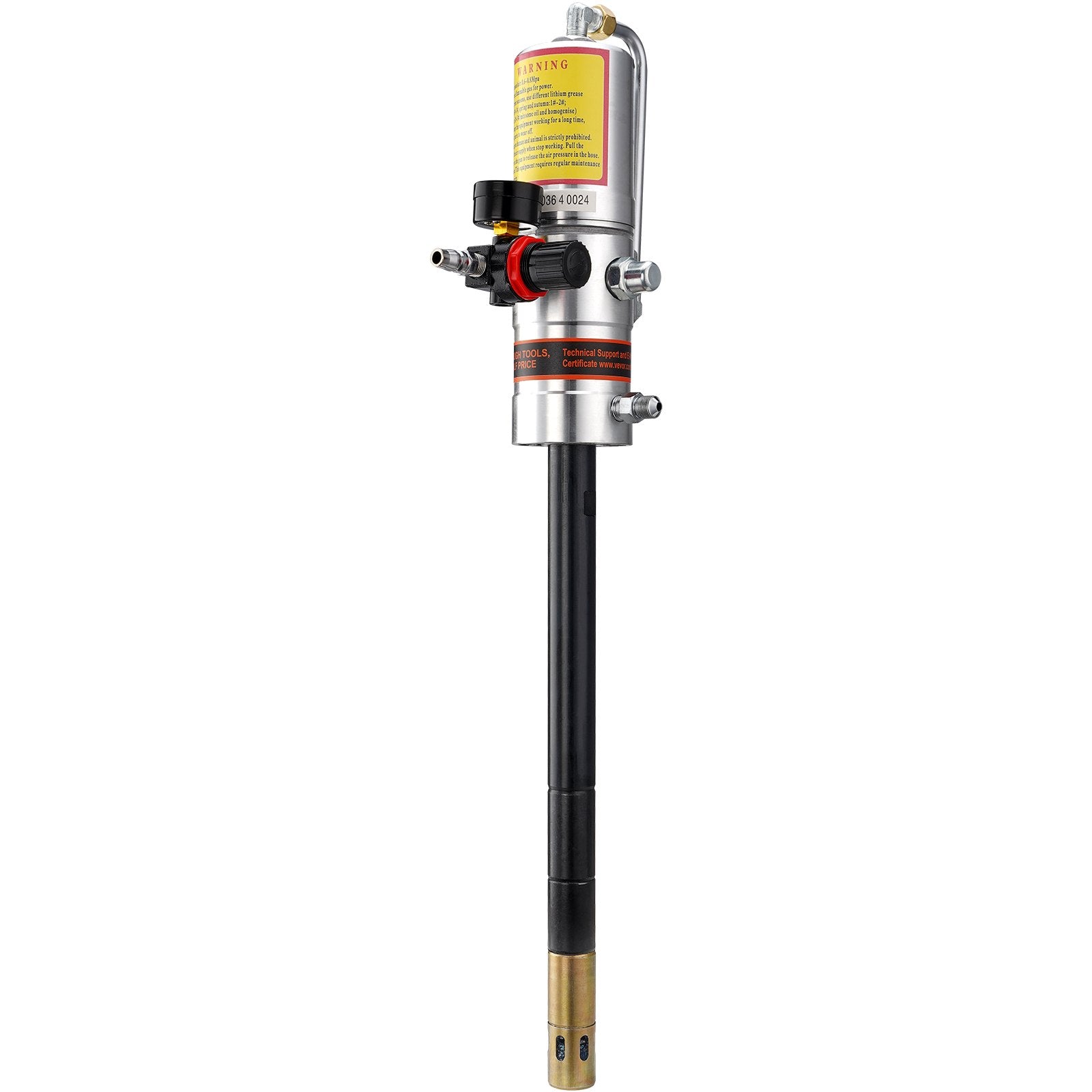 VEVOR Grease Pump, 50:1 Pressure Ratio Air Operated Grease Pump with 3.88 m High Pressure Hose and Grease Gun, Pneumatic Grease Pump, Portable Lubrication Grease Pump with 360° Swivel Grease Gun Head
