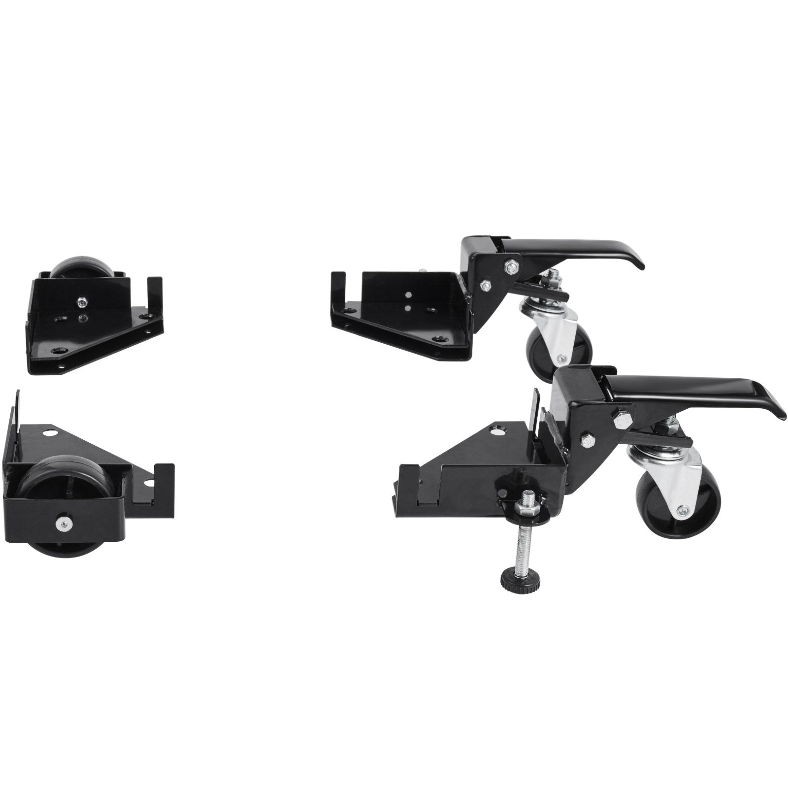 VEVOR Mobile Base, 181.4 kg Capacity, Adjustable from 241.3 x 241.3 mm to Infinity, Heavy Duty Universal Mobile Base Stand with Swivel Wheels, for Woodworking Equipment, Bandsaw, Power Tools, Machines