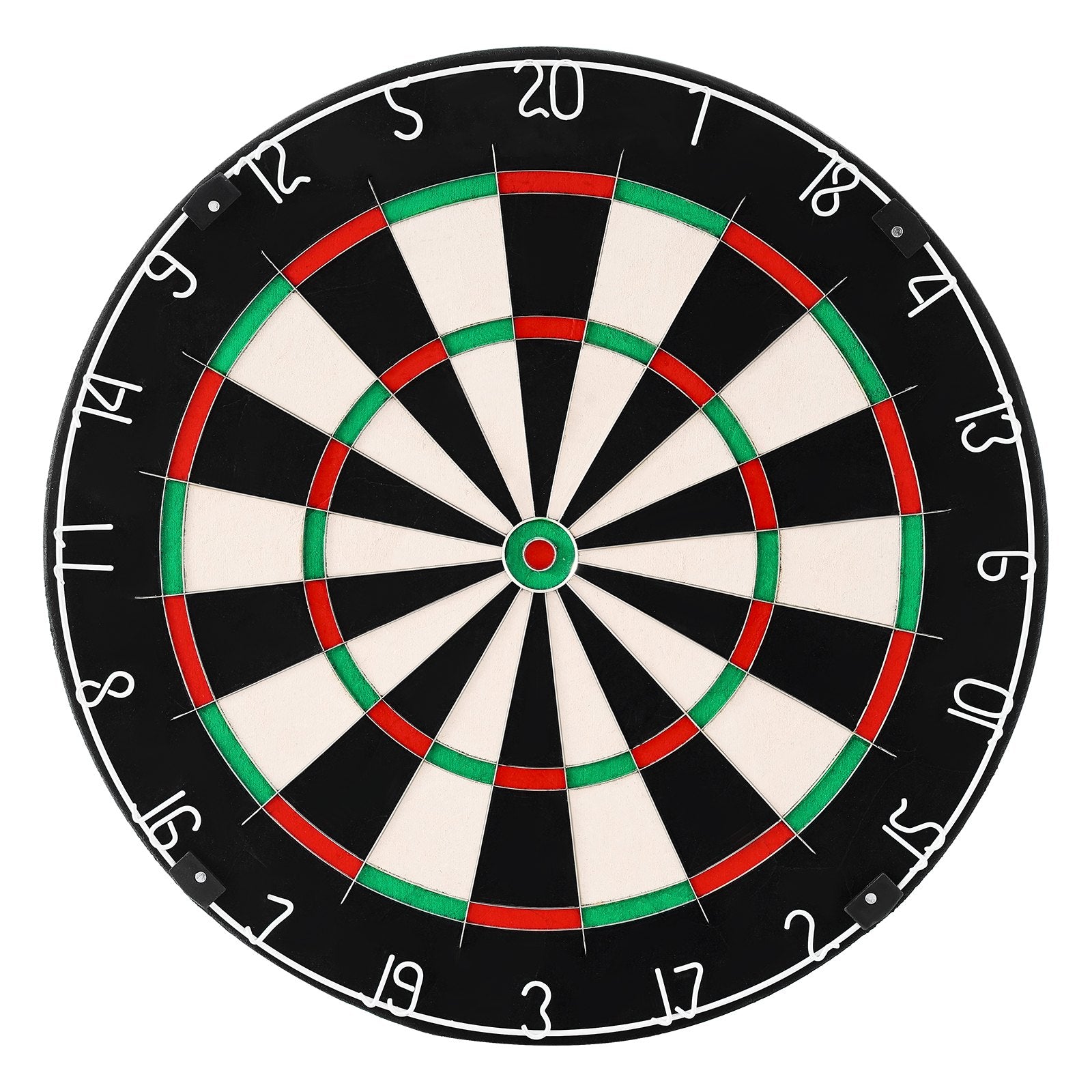 VEVOR Dart Board, High-Grade Self-Healing Sisal Fiber Dartboard with Staple-Free Bullseye, Blade Wire & Rotating Number Ring, 450mm Professional Dartboard for Home Party Game Room Darts Not Included