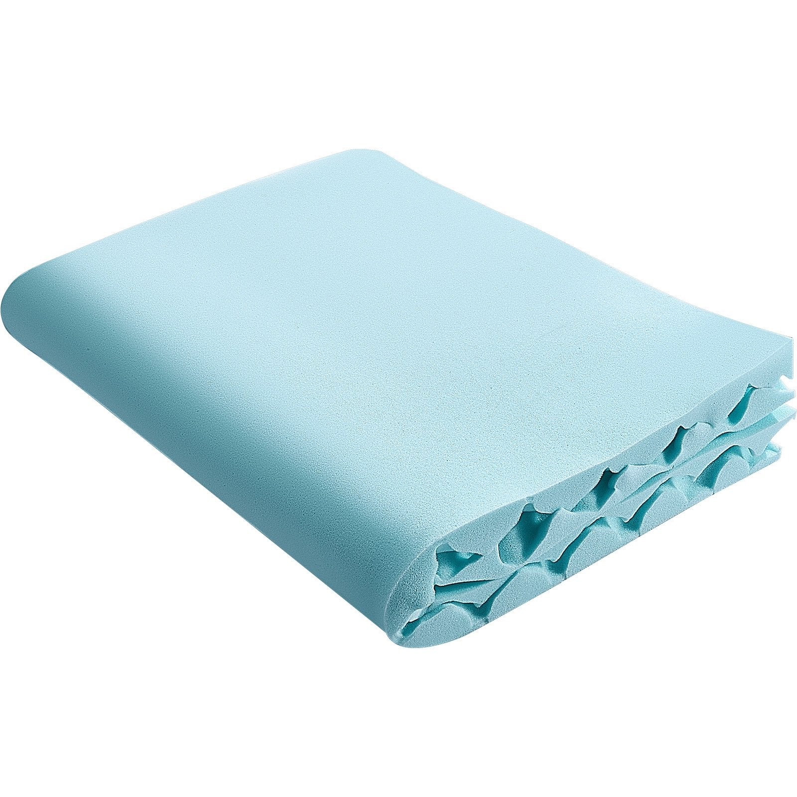 VEVOR Mattress Topper, Queen Size, 50.8 mm Thickness, Memory Foam Mattress Pad, Cooling Gel Infusion, Compressed Package for Quick Setup, 7 Comfort Zones for Pressure Relief, Comfy Support for Any Bed