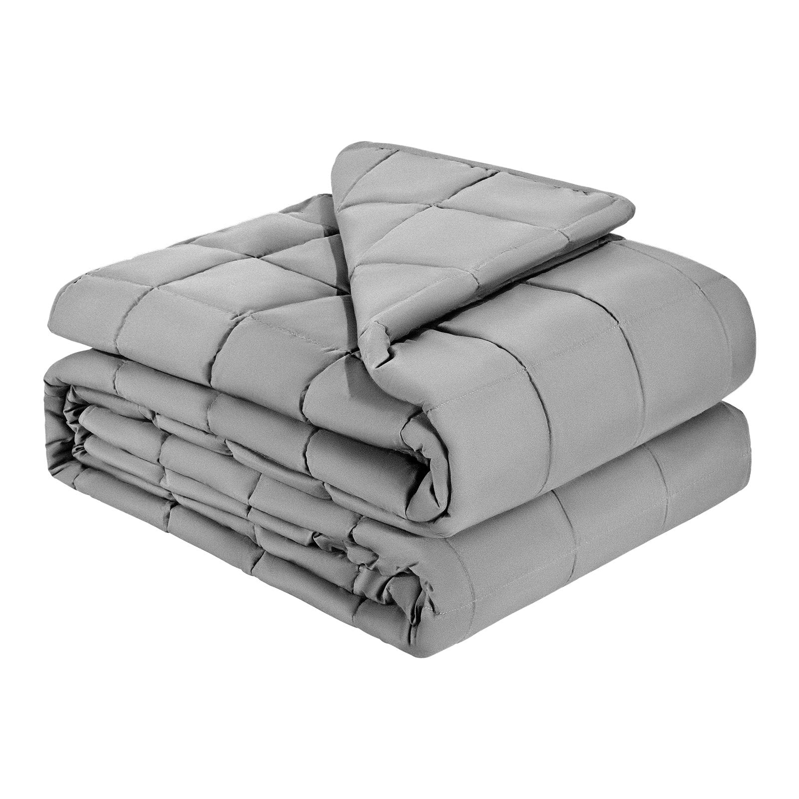 VEVOR Weighted Blanket, 11 kg, 2235 x 2640 mm King Size, Cooling Breathable Heavy Blanket with Glass Beads, All-Season Use, Suitable for 113-140 kg Adults, Anxiety Stress Relief, Improve Sleep, Grey