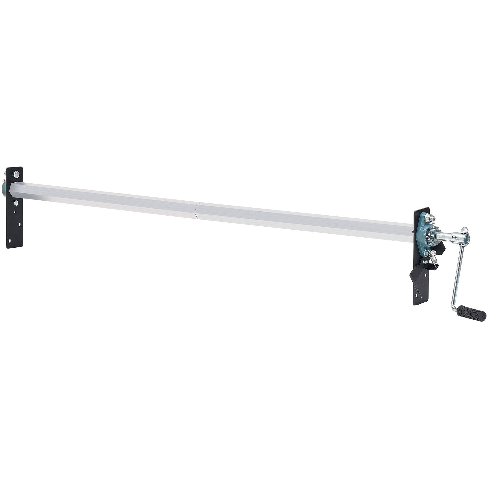 VEVOR Hand Crank Tarp Roller Kit, 1.6-2.6 m Wide, Aluminum Alloy, Manual Cab Level Dump Truck Tarp Roller with 17.8 cm Sponge-Wrapped Handle, Perfect for Dump Trucks, Trailers, Trash Haulers No Tarp