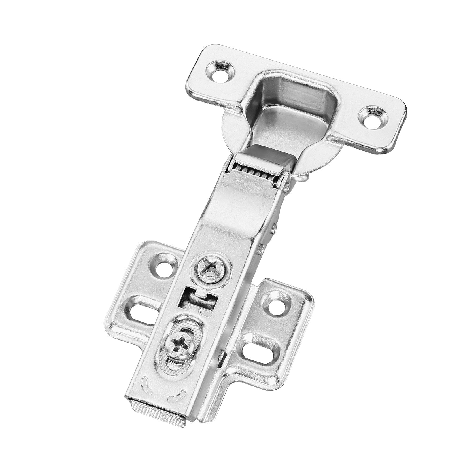 VEVOR Cabinet Hinges, 60 Packs Full Overlay Kitchen Cabinet Door Hinges, 100 Degree Opening Angel Soft Close Concealed Cupboard Hinges for Frameless Cabinet Type, with Mounting Screws