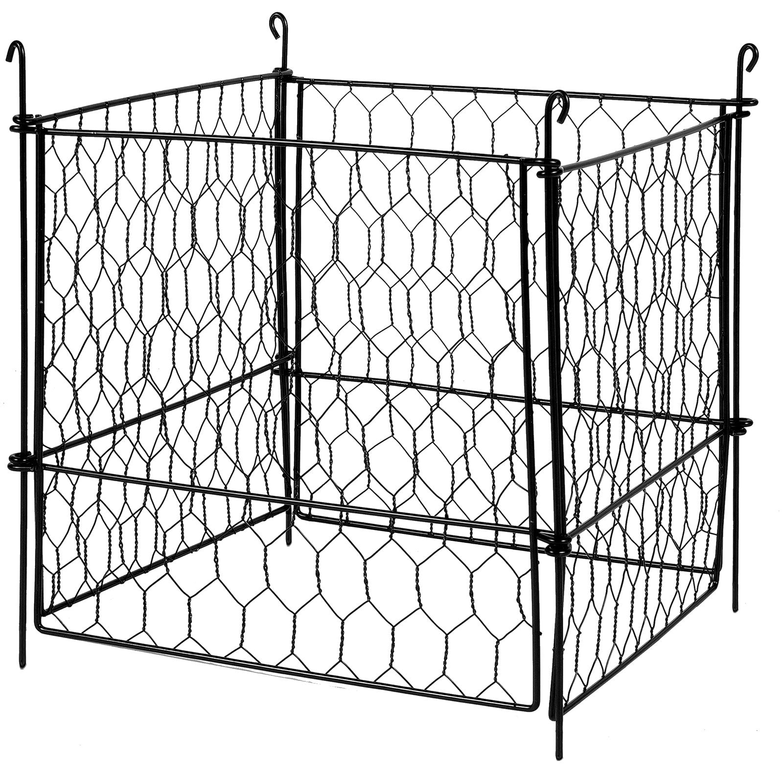 VEVOR 4 Pack Plant Protector from Animals, 13.4'' x 13.4'' Chicken Wire Plant Protector, Plant Cages for Outdoor Plants, Flowers & Vegetables, Keeps Bunny Chicken Squirrels Out, 16pcs Metal Mesh