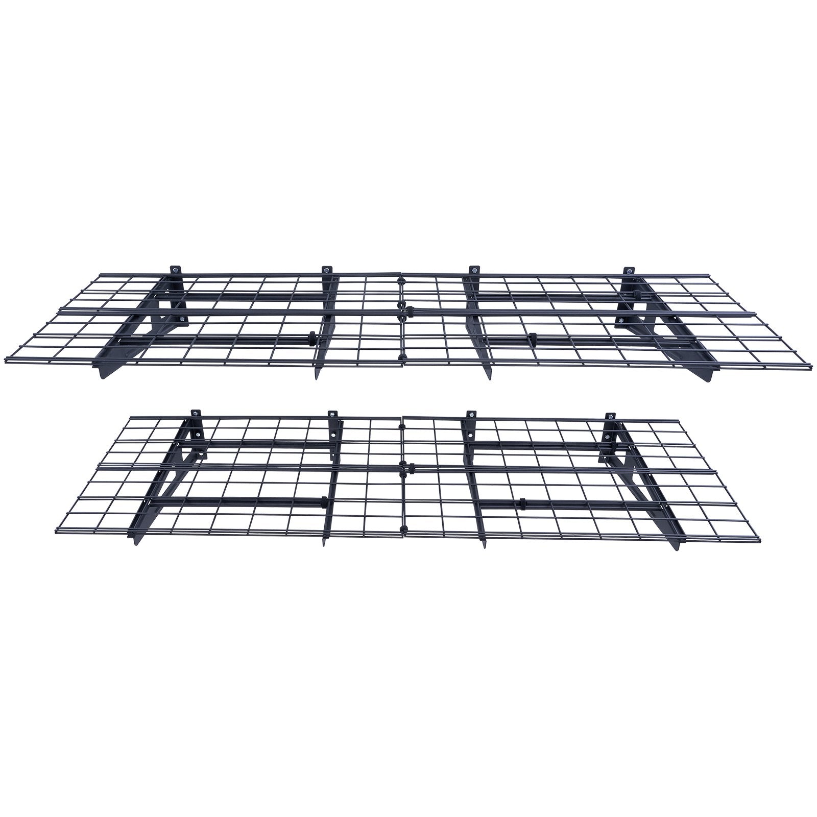 VEVOR Garage Storage Shelving, 2 Pack, 183 x 61 cm Heavy Duty Garage Shelves Wall Mounted, 454 kg Load Capacity Total Garage Storage Rack Floating Shelves, Suitable for Shop, Shed, Garage Storage