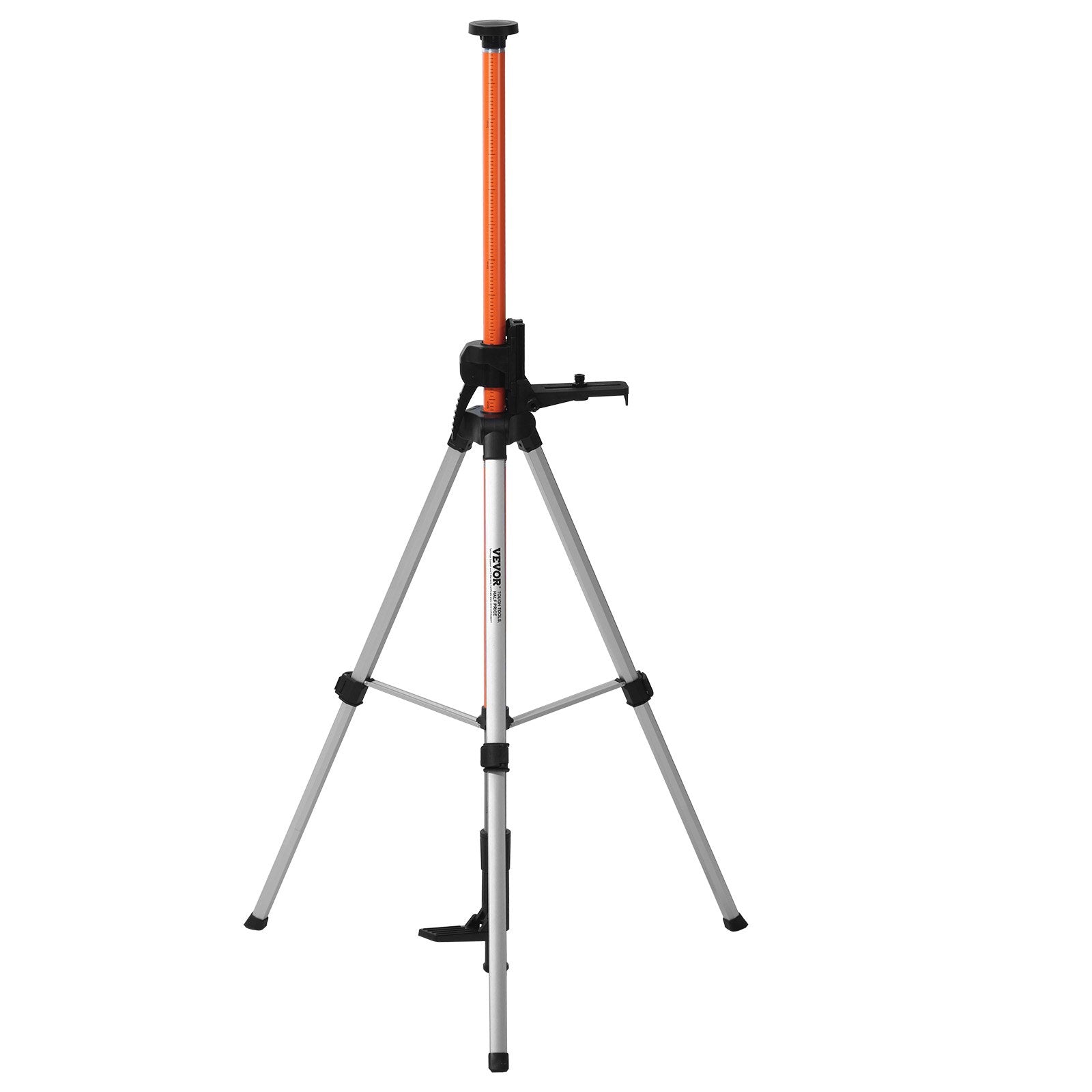 VEVOR Laser Level Tripod, 1/4"-20 & 5/8"-11 Thread Mount, 40.94-133.85 inch Height Adjustment with Level Bubble & Heavy-duty Stand, Extendable Pole Lightweight Aluminum Tripod for Laser Scanner