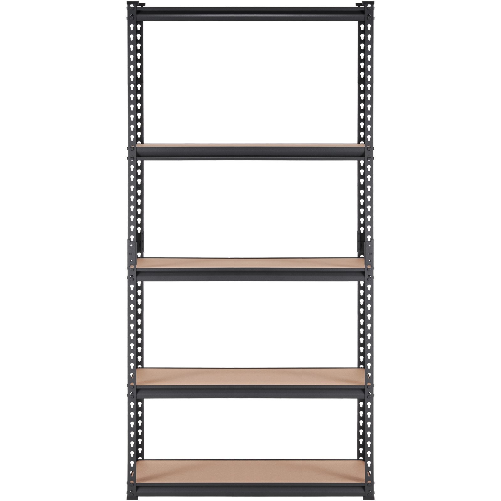 VEVOR Storage Shelving Unit, 5-Tier Adjustable, 907 kg Capacity, Heavy Duty Garage Shelves Metal Organizer Utility Rack, Black, 90L x 45W x 183H cm for Kitchen Pantry Basement Bathroom Laundry Closet