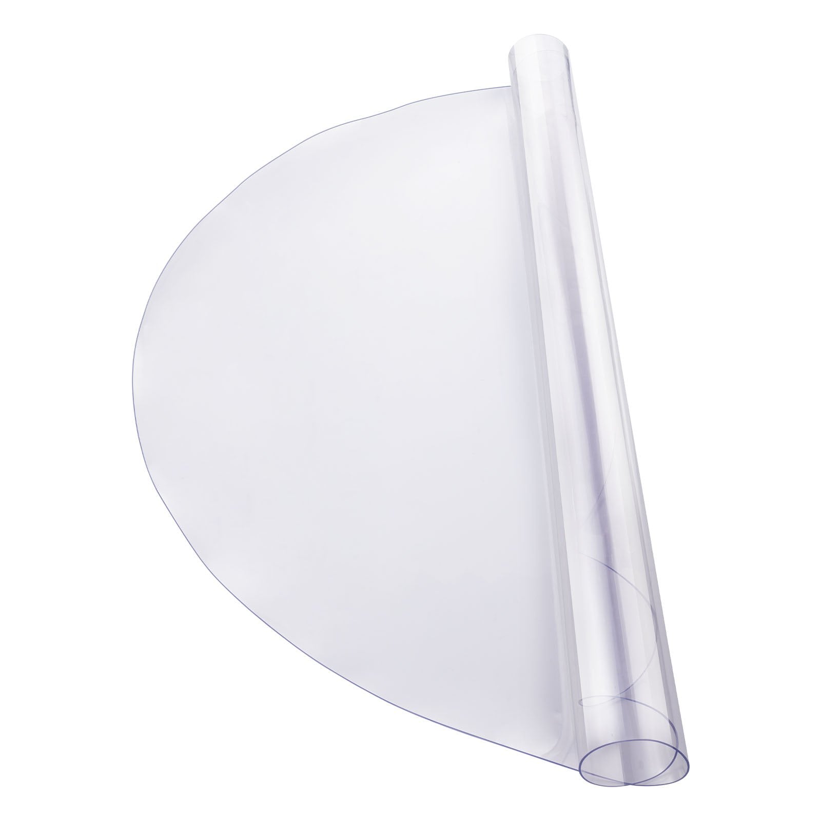 VEVOR Plastic Table Cover, 42 x 42 Inch 2.0 mm Thick Clear Table Protector, Round PVC Desk Mat, Waterproof & Easy Cleaning Desk Pad Tablecloth, for Office Dresser Dining Room Table Night Stand
