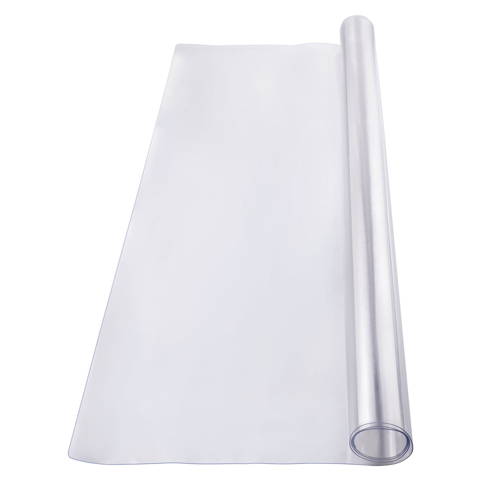 VEVOR Plastic Table Cover, 54 x 54 Inch 1.5 mm Thick Clear Table Protector, Square PVC Desk Mat, Waterproof & Easy Cleaning Desk Pad Tablecloth, for Office Dresser Dining Room Table Night Stand