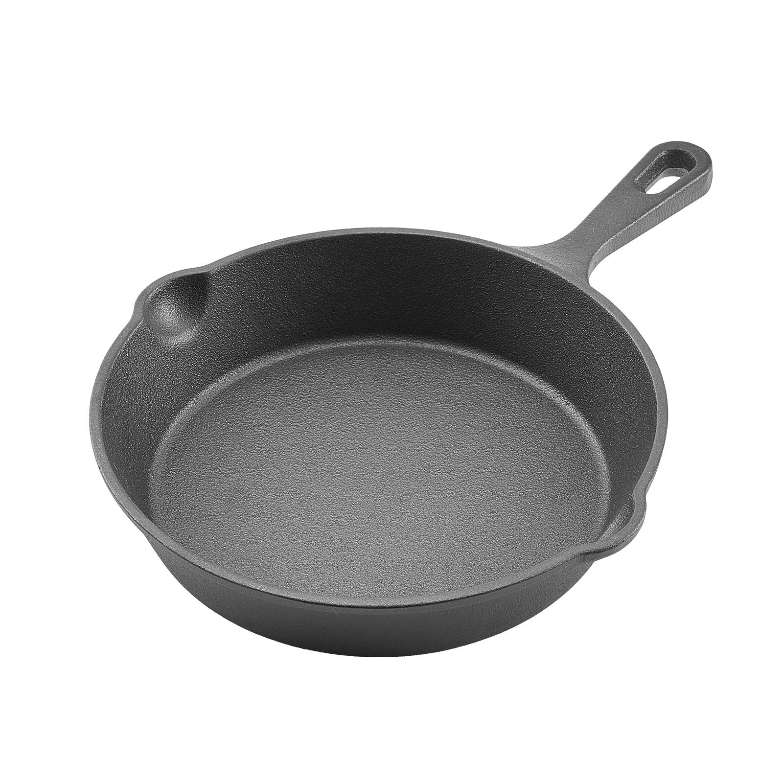 VEVOR Cast Iron Skillet, 3 Pcs Frying Pan Set 160, 220, 265 mm , Heavy-Duty Skillets with Heat-Resistant Handle, Pre-Seasoned Chef's Pan, Kitchen Cookware, for Oven, Gas, Electrical, Induction, Black